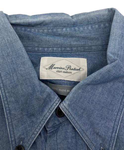 Marvine Pontiak Shirt Makers（マーヴィンポンティアックシャツメイカーズ）Marvine Pontiak Shirt Makers (マーヴィンポンティアックシャツメイカーズ) コットンシャツ ブルー サイズ:FREEの古着・服飾アイテム