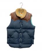 RockyMountainFeatherBedロッキーマウンテンフェザーベッド）の古着「Chrlsty Vest」｜ネイビー×ブラウン