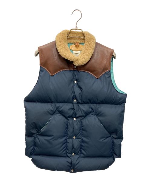 RockyMountainFeatherBed（ロッキーマウンテンフェザーベッド）RockyMountainFeatherBed (ロッキーマウンテンフェザーベッド) Chrlsty Vest ネイビー×ブラウン サイズ:SIZE 42の古着・服飾アイテム