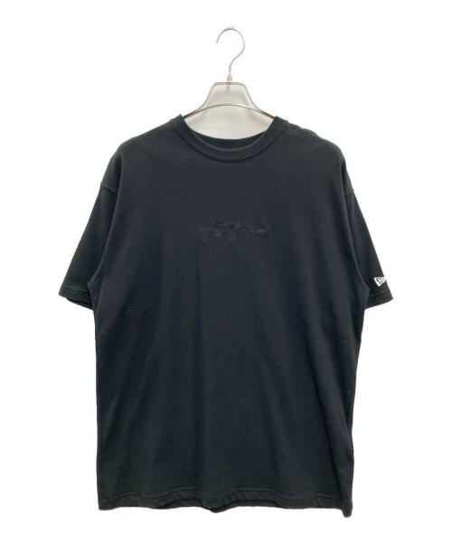 YOHJI YAMAMOTO（ヨウジヤマモト）YOHJI YAMAMOTO (ヨウジヤマモト) New Era (ニューエラ) BACK PRINT TEE ブラック サイズ:XXLの古着・服飾アイテム