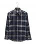 BURBERRY（バーバリー）の古着「チェック コットンポプリンシャツ」｜ネイビー