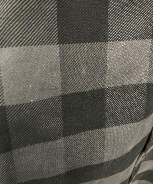 Palm Angels（パーム エンジェルス）Palm Angels (パーム エンジェルス) バックロゴプリントチェックネルシャツ グレー サイズ:Mの古着・服飾アイテム