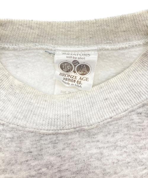 BRONZE AGE（ブロンズエイジ）BRONZE AGE (ブロンズエイジ) 【古着】90s プリントスウェット グレー サイズ:Mの古着・服飾アイテム
