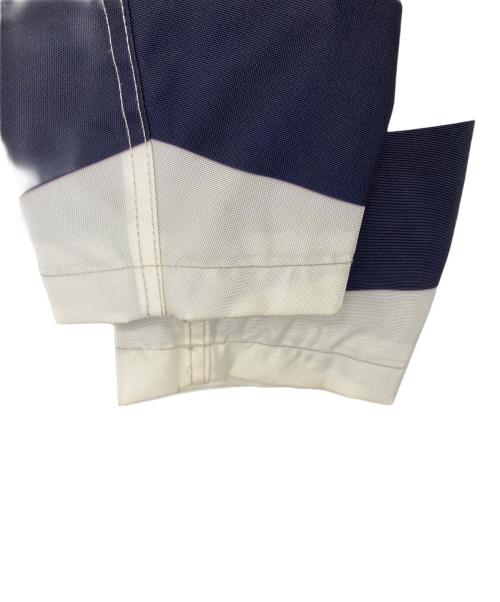 VANSON（バンソン）VANSON (バンソン) ボーダーコーチジャケット ホワイト×ブラック サイズ:ＸＬの古着・服飾アイテム