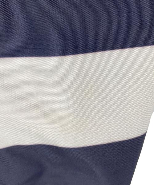VANSON（バンソン）VANSON (バンソン) ボーダーコーチジャケット ホワイト×ブラック サイズ:ＸＬの古着・服飾アイテム