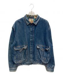 LEVI'S（リーバイス）の古着「【古着】裏チェックデニムジャケット」｜インディゴ