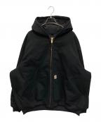 CarHarttカーハート）の古着「FIRM DUCK INSULATED FLANNEL-LINED ACTIVE JACKET」｜ブラック