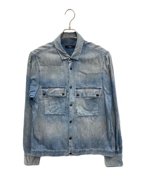 DIESEL（ディーゼル）DIESEL (ディーゼル) スナップボタンデニムシャツ インディゴ サイズ:Lの古着・服飾アイテム