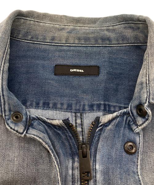 DIESEL（ディーゼル）DIESEL (ディーゼル) スナップボタンデニムシャツ インディゴ サイズ:Lの古着・服飾アイテム