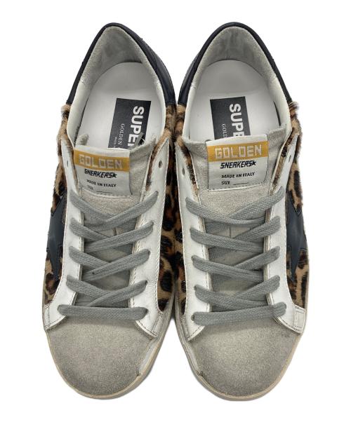 GOLDEN GOOSE（ゴールデングース）GOLDEN GOOSE (ゴールデングース) SUPER STAR ブラウン×ホワイト サイズ:36の古着・服飾アイテム
