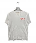 MARNIマルニ）の古着「パッチワーク ロゴTシャツ」｜ホワイト