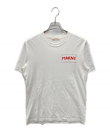 中古・古着通販】MARNI (マルニ) パッチワーク ロゴTシャツ ホワイト