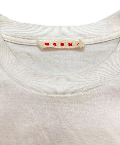 MARNI（マルニ）MARNI (マルニ) パッチワーク ロゴTシャツ ホワイト サイズ:Mの古着・服飾アイテム