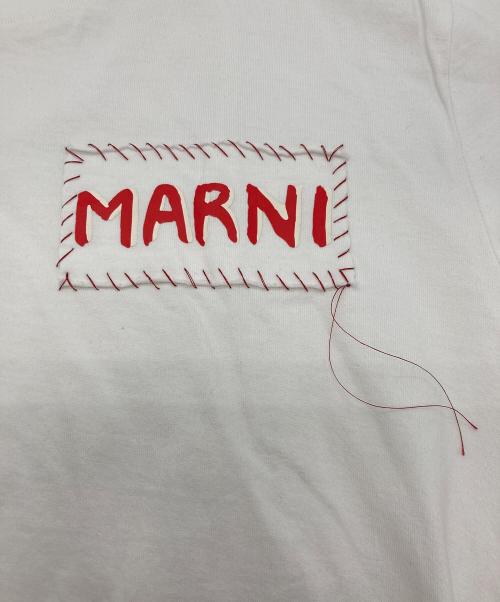 MARNI（マルニ）MARNI (マルニ) パッチワーク ロゴTシャツ ホワイト サイズ:Mの古着・服飾アイテム