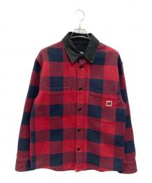 DIESEL（ディーゼル）の古着「チェックシャツジャケット」｜レッド×ブラック