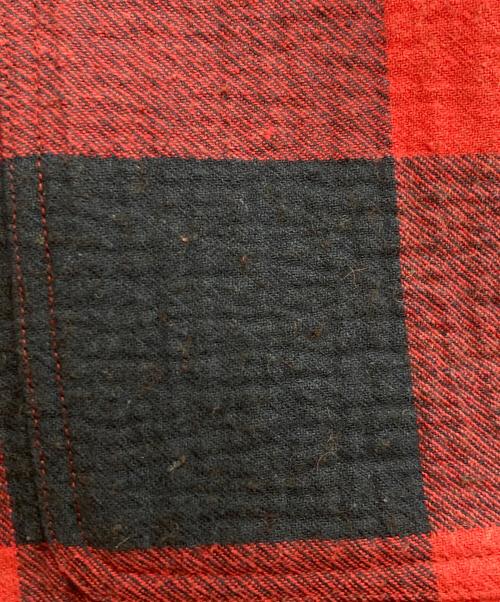 DIESEL（ディーゼル）DIESEL (ディーゼル) チェックシャツジャケット レッド×ブラック サイズ:Mの古着・服飾アイテム
