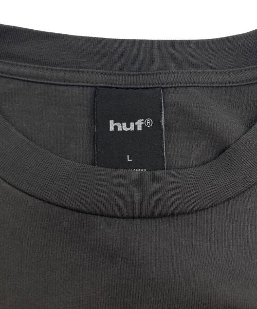 HUF（ハフ）HUF (ハフ) LEON LS DOUBLE LAYER TOP ブラック サイズ:Lの古着・服飾アイテム