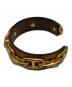 HERMES (エルメス) シェーヌダンクルレザーバングル ベージュ サイズ:15.5cm：30000円