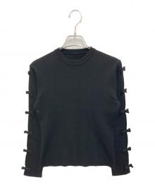 cygne（シーニュ）の古着「オープンリボンニット Arii」｜ブラック