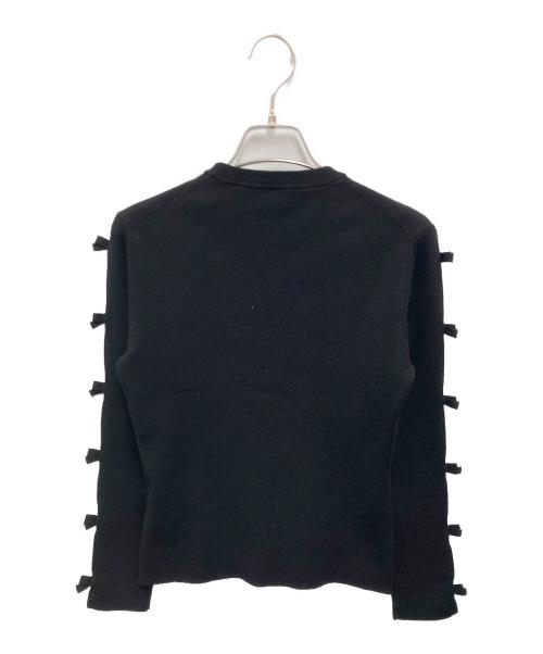 cygne（シーニュ）cygne (シーニュ) オープンリボンニット Arii ブラック サイズ:1の古着・服飾アイテム