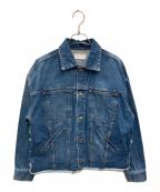 rosy monsterロージーモンスター）の古着「2way tulle frill denim jacket」｜インディゴ