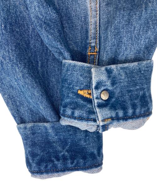 rosy monster（ロージーモンスター）rosy monster (ロージーモンスター) 2way tulle frill denim jacket インディゴ サイズ:FREEの古着・服飾アイテム