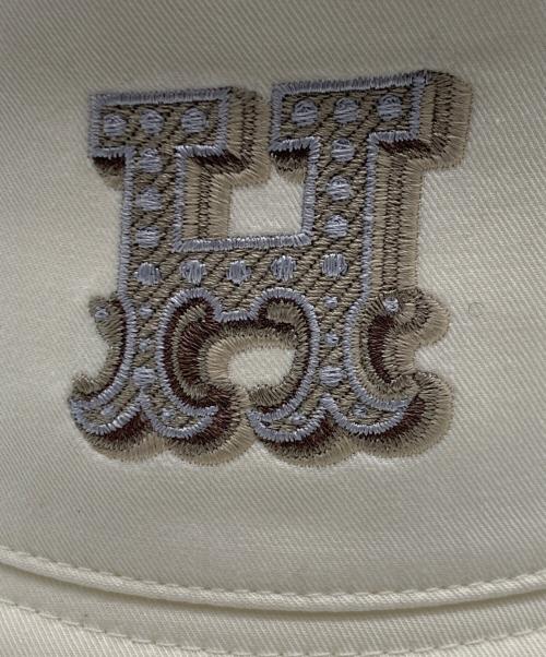 HERMES（エルメス）HERMES (エルメス) ハット /ハーパー・Hエレクトリック ブラン・ロータス（アイボリー）の古着・服飾アイテム