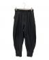 ato（アトウ）の古着「リサイクルポリエステルカフスパンツ」｜ブラック