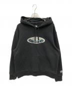 SUPREME×THE NORTH FACEシュプリーム×ザ ノース フェイス）の古着「Lenticular Mountains Patch Hoodie」｜ブラック