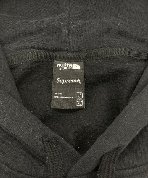 SUPREME（シュプリーム）SUPREME (シュプリーム) THE NORTH FACE (ザ ノース フェイス) Lenticular Mountains Patch Hoodie ブラック サイズ:XLの古着・服飾アイテム