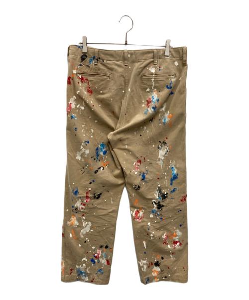 COMME des GARCONS HOMME（コムデギャルソン オム）COMME des GARCONS HOMME (コムデギャルソン オム) ペンキ加工パンツ ベージュ サイズ:Lの古着・服飾アイテム