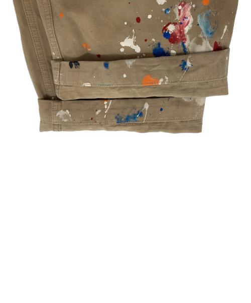 COMME des GARCONS HOMME（コムデギャルソン オム）COMME des GARCONS HOMME (コムデギャルソン オム) ペンキ加工パンツ ベージュ サイズ:Lの古着・服飾アイテム