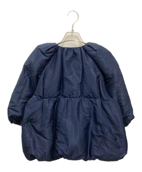 DRAWER（ドゥロワー）Drawer (ドゥロワー) シルクダウンジャケット ネイビー サイズ:38の古着・服飾アイテム