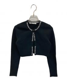 ALEXANDER WANG（アレキサンダー・ワン）の古着「Cropped Bodycon Cardigan」｜ブラック