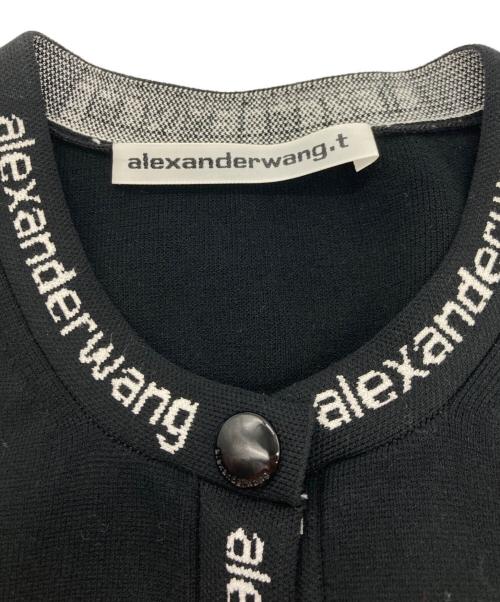 ALEXANDER WANG（アレキサンダー・ワン）ALEXANDER WANG (アレキサンダー・ワン) Cropped Bodycon Cardigan ブラック サイズ:XSの古着・服飾アイテム