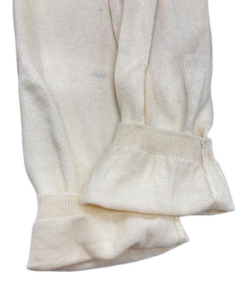 PRADA（プラダ）PRADA (プラダ) シルクブレンドカーディガン アイボリー サイズ:36の古着・服飾アイテム