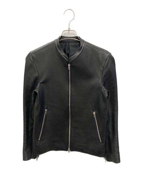 LIDnM（リドム）LIDnM (リドム) ラムレザーシングルライダースジャケット ブラック サイズ:Sの古着・服飾アイテム