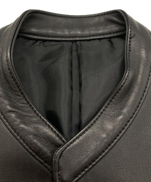 LIDnM（リドム）LIDnM (リドム) ラムレザーシングルライダースジャケット ブラック サイズ:Sの古着・服飾アイテム