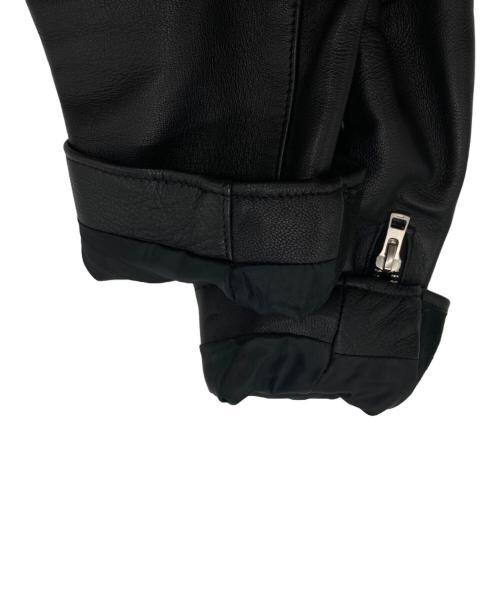 LIDnM（リドム）LIDnM (リドム) ラムレザーシングルライダースジャケット ブラック サイズ:Sの古着・服飾アイテム