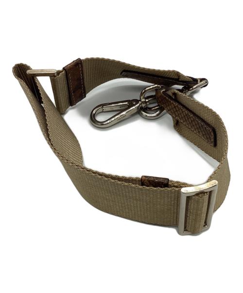 PRADA（プラダ）PRADA (プラダ) パイソン切替 ワンショルダーバッグ ベージュの古着・服飾アイテム