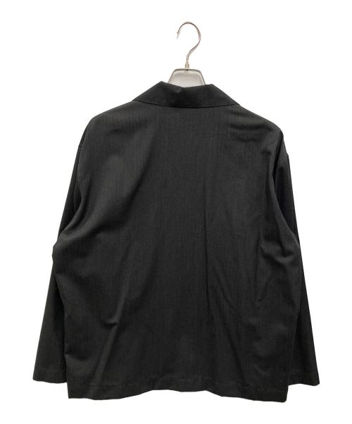 AURALEE（オーラリー）AURALEE (オーラリー) WOOL SILK TROPICAL SHIRTS JACKET グレー サイズ:4の古着・服飾アイテム