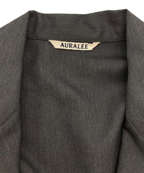AURALEE（オーラリー）AURALEE (オーラリー) WOOL SILK TROPICAL SHIRTS JACKET グレー サイズ:4の古着・服飾アイテム