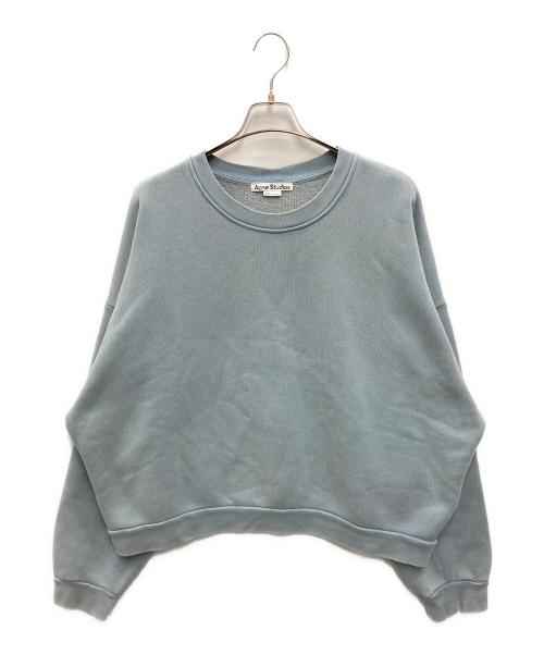 Acne studios（アクネ ストゥディオズ）Acne studios (アクネ ストゥディオズ) ウォッシュドクルーネックセータースウェット スカイブルー サイズ:Sの古着・服飾アイテム