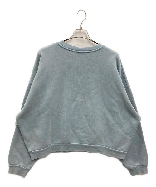 Acne studios（アクネ ストゥディオズ）Acne studios (アクネ ストゥディオズ) ウォッシュドクルーネックセータースウェット スカイブルー サイズ:Sの古着・服飾アイテム