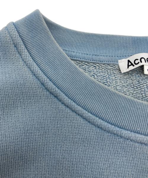 Acne studios（アクネ ストゥディオズ）Acne studios (アクネ ストゥディオズ) ウォッシュドクルーネックセータースウェット スカイブルー サイズ:Sの古着・服飾アイテム