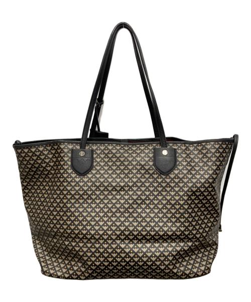 BALLY（バリー）BALLY (バリー) 総柄トートバッグ ブラックの古着・服飾アイテム