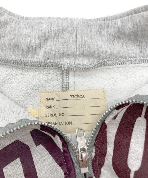 77circa（ナナナナサーカ）77circa (ナナナナサーカ) リメイク ハーフジップスウェット グレー サイズ:記載無しの古着・服飾アイテム