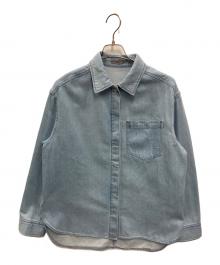 theory luxe（セオリーリュクス）の古着「Slate Denim Flyn Blouse」｜インディゴ