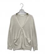 GALERIE VIEギャルリーヴィー）の古着「プレーンウール Vネックカーディガン」｜ベージュ