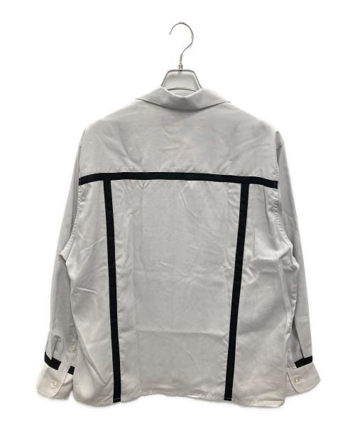 WACKO MARIA（ワコマリア）WACKO MARIA (ワコマリア) SWITCHING L/S SHIRT グレー サイズ:Lの古着・服飾アイテム